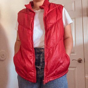 🌻 Old Navy Red Winter Vest